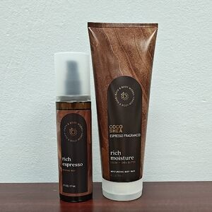 Bath & Body Works Coco Shea RICH ESPRESSO 2 Piece Body Care Bundle